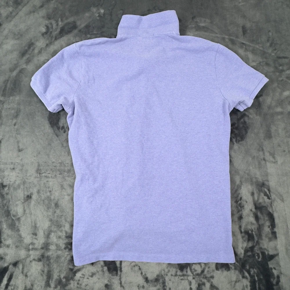 Polo Ralph Lauren Polo Shirt Mens XL Purple Custom Slim Fit Short Sleeve Cotton